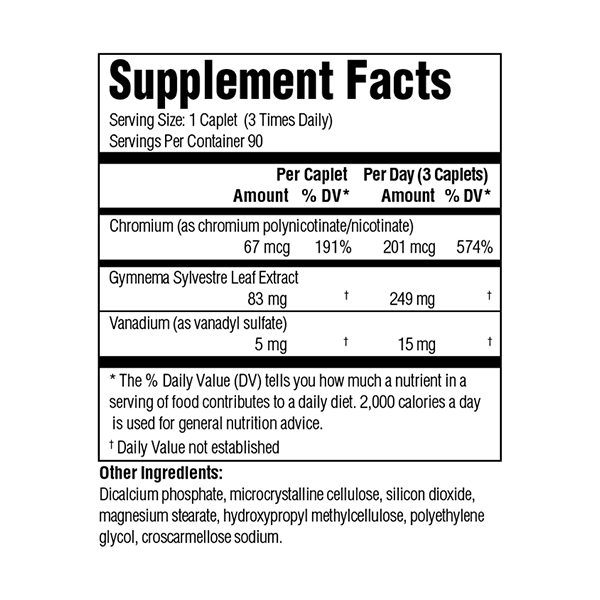 PharmaPure Sugar Blocker, 90 Count, Supplemental Facts