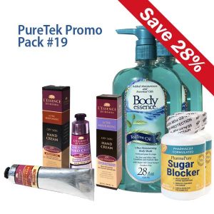 PureTek Promo Pack #19 featuring Body Essence, Sugar Blocker and L'Essence de Boshea