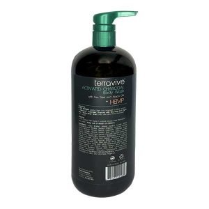 Terravive® Activated Charcoal Body Wash with Tea Tree and Argan Oils + Hemp